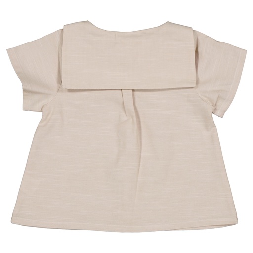 Barboteuse BABYLONE - rayures beiges | Maison Marelle